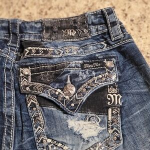 Miss Me Women's Blue Embellished Jeans